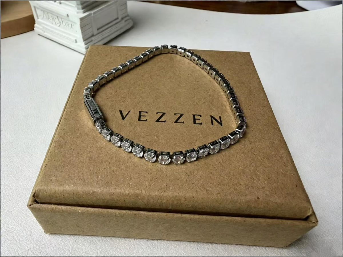 VEZZEN Gradient CZ Tennis Bracelet
