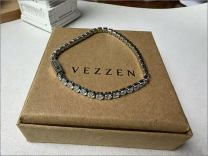 VEZZEN Gradient CZ Tennis Bracelet